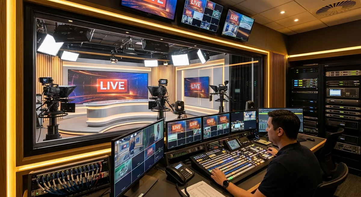 Studio de live TV et webradio